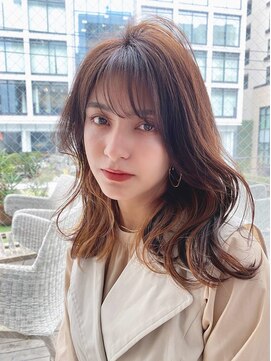 バイオレット ナゴヤ(Violet Nagoya) インナーカラー×ゆるウェーブ（Aー34）