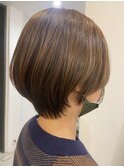 canoe式_髪質改善カラー[丸みショート]