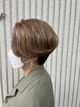 エイトタマプラ たまプラーザ店(EIGHT tamapla) 【EIGHTたまプラ】デザインカラー切りっぱなしボブ