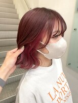 カッツ 元町店(CUT S)&nbsp;インナーピンク×ピンクブラウンカラー