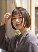 オン眉ボブ/ミニボブ/ぱつっとボブ/前下がりボブ/梅田/茶屋町