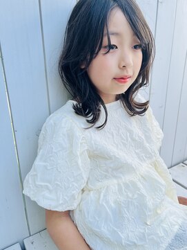 ヘアメイク マルナ 本店(HAIR MAKE MALUNA) 【MALUNA ヒマワリ】kids cut×韓国くびれボブ