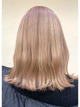 インデックスヘアーユー 錦糸町店(in'dex hair - U) ホワイトミルクティー×くびれヘア[錦糸町/錦糸町ブリーチ]