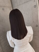 リビンバイアフロート(Livin by afloat)&nbsp;ミドルレイヤー　ストレート　暗髪　ピンクブラウン