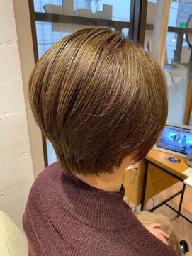 ヘアーショップ エヌアンドエー 越谷店(hair shop N&A) イケメンショートボブ×髪質改善カラー/ハイライト/丸みボブ