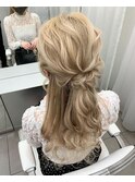 ヘアメ ☆ ヘアセットハーフアップ