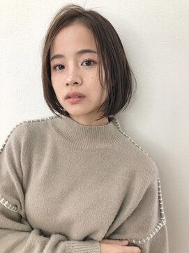 シェノン 西梅田(CHAINON) レイヤーボブ/ウェットヘア/オリーブベージュ/デザインカラー