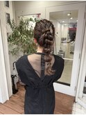 ヘアアレンジ/編みおろし