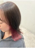 インナーカラー×ピンク