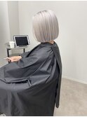 シルバー×ミニボブ