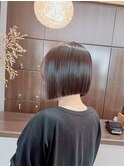 切りっぱなしボブ