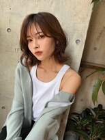 ヘアーデザイニング アルドール&nbsp;ミントアッシュ×毛先外ハネミディアムスタイル♪