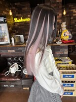 レオクマ(REOKUMA)&nbsp;シールエクステ/ハイトーン/ハイライト/艶ロングヘア