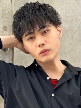 ロンドホットリップ 立川(Lond hot lip) men'sメンズハイライトスペイン カールニュアンスパーマ／立川