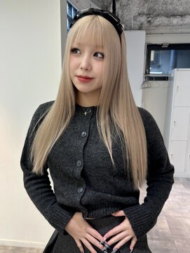 ペレ アネックス 大阪梅田茶屋町店(PELE ANNEX) ホワイトグレージュ/デジタルパーマ/フェザーパーマ/梅田
