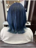 鮮やかブルーカラー×ウルフ女子!!