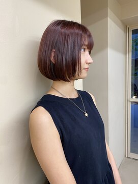 ワン 辻堂(one) レッドブラウンボブ