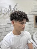 ラルフカール海外風パーマラルフサーフサーフカールメンズパーマ