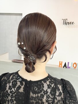 スリー(Three) 【Three/萩原/大分】お呼ばれヘア/カチモリヘア/タイトアレンジ