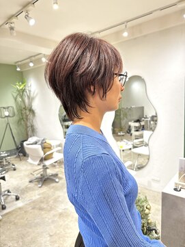 ウルフショート/ブリーチなし/白髪ぼかし/多摩センター/氏川洸希