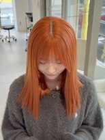 コト 福井大和田店(coto) 福井/大和田/オレンジカラー/ダブルカラー/ブリーチ