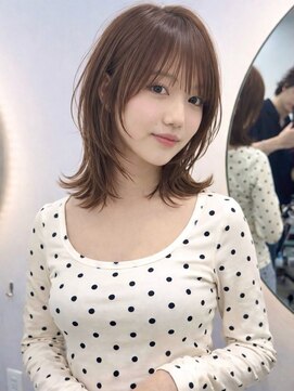 シア トウキョウ 代官山(SIA TOKYO) レイヤーカット/ミディアム/ダブルカラー/代官山/ケアブリーチ