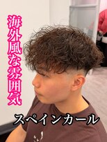 ルースト 心斎橋店(ROOST) MEN’S HAIR/サーフカール/刈り上げセンターパート/心斎橋