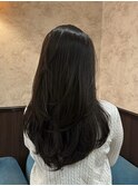 ◎ ワンホンレイヤー/ミルクグレージュ/韓国巻き/顔周りカット47