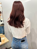 アトレ 梅田店(attrait) ピンクセミロング × 透明感を引き出すカット&カラー