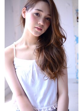 ミラバイグリーン(Mira by green) ナチュラル pail beige "透け感"Long