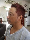 メンズM3D×レッド×スパイキーショート
