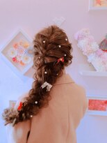 ヘアセットサロン アッシュ 神戸三宮(Ash)&nbsp;サイド編み下ろし☆スーパーロング☆