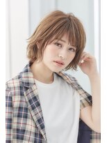 大人カジュアルなボブパーマスタイル