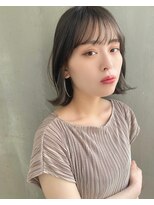 リタ(Lita)&nbsp;☆ボブ　インナーカラー　シースルーバング　グレージュ