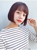 【GARDEN荒井夏海】プツッとストレートのミニボブ