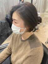 ラブクロムトーキョー オモテサンドウ(LOVECHROME OMOTESANDO)&nbsp;丸みボブ　インナーカラー　髪質改善