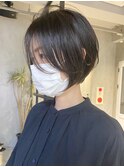 ワンカールショートボブ ショコラベージュ 前髪あり イルミナ