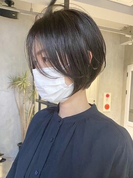 エリマ 調布(elima) ワンカールショートボブ ショコラベージュ 前髪あり イルミナ