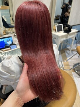 ロンドルーチェ 心斎橋(Lond luce) ダークアッシュ/ミディアムレイヤーカット［髪質改善/縮毛矯正］