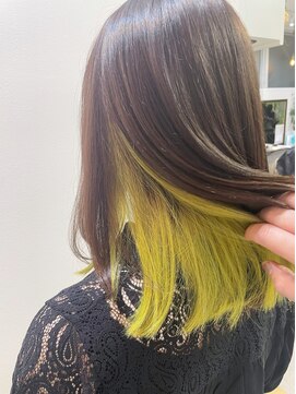 グーフィートーキョー 銀座(Goofy Tokyo) インナーカラー/ネオンイエロー/推しカラー/東京銀座