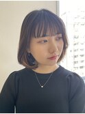 ナチュラルボブ×インナーカラー