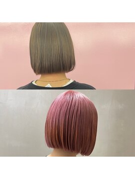 キジ(KIJI) ミニボブ美髪ハイトーン