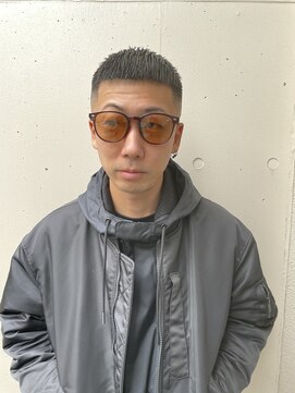 メリケンバーバーショップ トーキョー(MERICAN BARBERSHOP TYO) YS STILE.束感ショート.波巻き.ハイライト.マッシュパーマ89