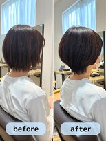 カミーノプラス(Camino+)&nbsp;広がる癖をショートヘアでまとまる髪へ♪