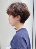 【CAF 照下 ニュアンスショートパーマ】