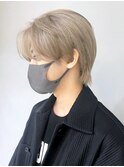 メンズブロンド_アッシュブラックウルフマッシュパーマ_ba400023