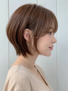 ルーカ(ru-ka.) 大人のヘアスタイル くびレイヤー ひし形ショートボブ 前髪あり