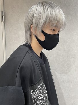 リアイス(Re:ICE) メンズウルフケアブリーチトリプルカラーホワイトアッシュ