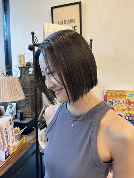 ヘアーデザイニングアリュール(Hair Desining ALLUЯE) 切りっぱなしボブ
