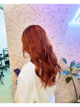 ラニヘアサロン(lani hair salon) オレンジブラウンカラー